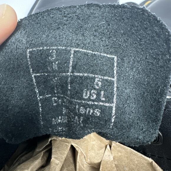 Dr Doc Martens Boots Womens 5 Black 1460 Pascal Soft Leather Combat - Picture 6 of 9